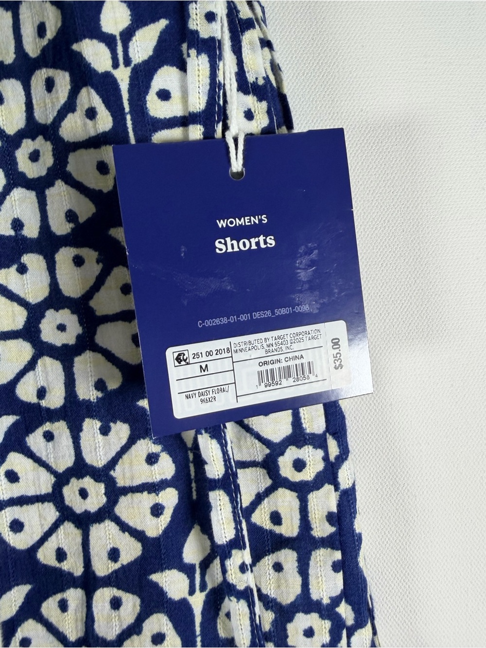 Roller Rabbit Women's Daisy Floral Side-Tie Beach Pull-On Shorts - Navy Blue - M - Picture 6 of 11
